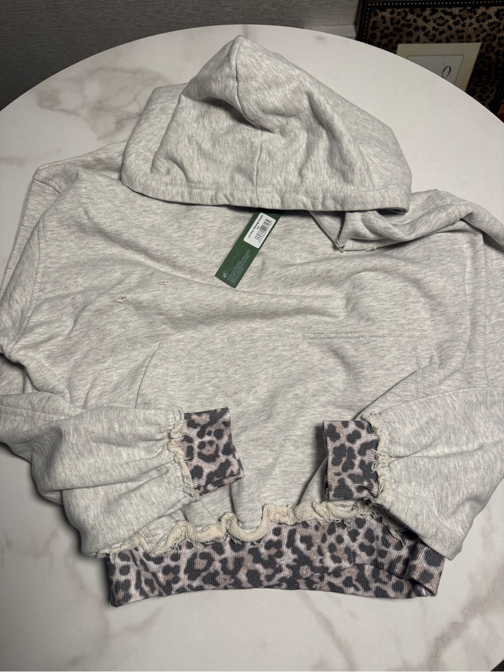 Scuffers Leo Grey Melange Hoodie size XS brand new with tags
